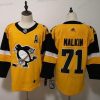 Adidas Pittsburgh Penguins #71 Evgeni Malkin Keltainen Vaihtopaita Ommeltu NHL Paita – Miesten