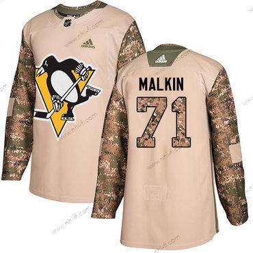 Adidas Pittsburgh Penguins #71 Evgeni Malkin Maastokuvio Aito 2017 Veterans Day Ommeltu NHL Paita – Miesten