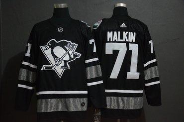 Adidas Pittsburgh Penguins 71 Evgeni Malkin Musta 2019 NHL All-Star Game Paita – Miesten