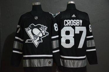 Adidas Pittsburgh Penguins 87 Sidney Crosby Musta 2019 NHL All-Star Game Paita – Miesten