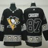 Adidas Pittsburgh Penguins #87 Sidney Crosby Musta Maajoukkue Logos Paita – Miesten