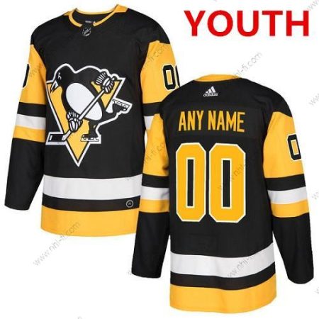 Adidas Pittsburgh Penguins Räätälöidyt Aito Musta Kotiottelu NHL Paita