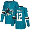 Adidas San Jose Sharks #12 Patrick Marleau Sinivihreä Kotiottelu Aito Ommeltu NHL Paita – Miesten