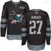 Adidas San Jose Sharks #27 Joonas Donskoi Musta 100th Vuosipäivä Ommeltu NHL 2017 Jääkiekko Paita – Miesten