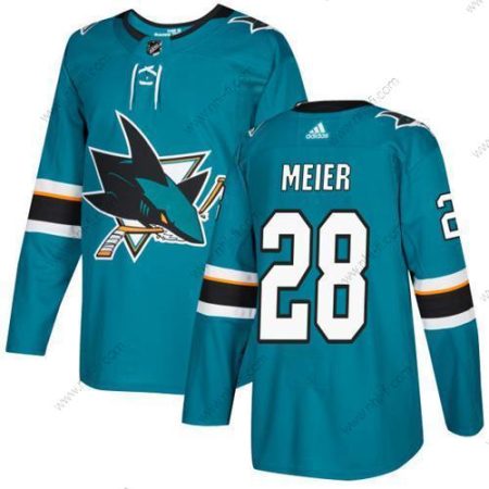 Adidas San Jose Sharks #28 Timo Meier Sinivihreä Kotiottelu Aito Ommeltu NHL Paita – Miesten