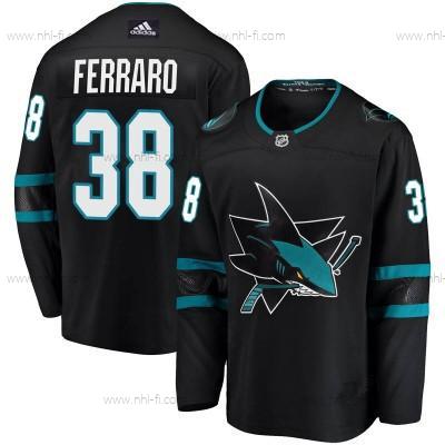 Adidas San Jose Sharks #38 Mario Ferraro Breakaway Musta Paita – Miesten