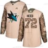 Adidas San Jose Sharks #72 Tim Heed Maastokuvio Aito 2017 Veterans Day Ommeltu NHL Paita – Miesten