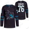 Adidas San Jose Sharks #76 Jonathan Dahlen Musta Vaihtopaita Aito Ommeltu NHL Paita – Miesten