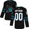 Adidas San Jose Sharks Räätälöidyt Musta Vaihtopaita Aito Paita – Miesten