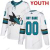 Adidas San Jose Sharks Räätälöidyt NHL Aito Valkoinen Paita