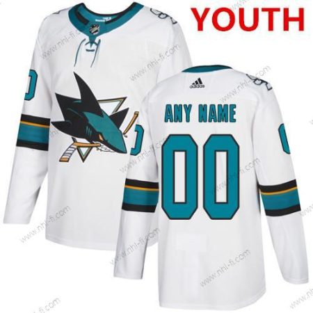 Adidas San Jose Sharks Räätälöidyt NHL Aito Valkoinen Paita