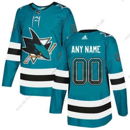 Adidas San Jose Sharks Räätälöidyt Sinivihreä Paita – Miesten