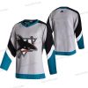 Adidas San Jose Sharks Tyhjä Harmaa 2020-21 Käänteinen Retro Vaihtopaita NHL Paita – Miesten