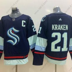 Adidas Seattle Kraken #21 Kraken Laivastonsininen Sininen Ommeltu NHL Paita – Miesten