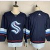 Adidas Seattle Kraken Tyhjä Laivastonsininen Sininen Ommeltu NHL Paita – Miesten