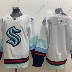 Adidas Seattle Kraken Tyhjä Valkoinen Ommeltu NHL Paita – Miesten