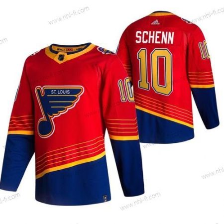 Adidas St. Louis Blues #10 Brayden Schenn Punainen 2020-21 Käänteinen Retro Vaihtopaita NHL Paita – Miesten