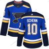 Adidas St. Louis Blues #10 Brayden Schenn Sininen Kotiottelu Aito Ommeltu NHL Paita – Naisten