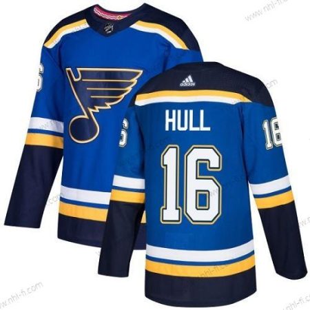 Adidas St. Louis Blues #16 Brett Hull Sininen Kotiottelu Aito Ommeltu NHL Paita – Miesten