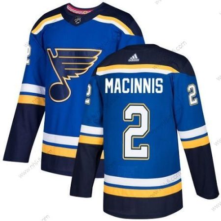 Adidas St. Louis Blues #2 Al Macinnis Sininen Kotiottelu Aito Ommeltu NHL Paita – Miesten