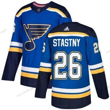 Adidas St. Louis Blues #26 Paul Stastny Sininen Kotiottelu Aito Ommeltu NHL Paita – Miesten