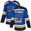 Adidas St. Louis Blues #27 Alex Pietrangelo Sininen Kotiottelu Aito USA Flag Ommeltu NHL Paita – Miesten