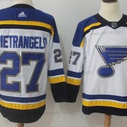 Adidas St. Louis Blues #27 Alex Pietrangelo Valkoinen Road Aito Ommeltu NHL Paita – Miesten