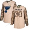 Adidas St. Louis Blues #30 Martin Brodeur Maastokuvio Aito 2017 Veterans Day Ommeltu NHL Paita – Miesten