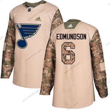 Adidas St. Louis Blues #6 Joel Edmundson Maastokuvio Aito 2017 Veterans Day Ommeltu NHL Paita – Miesten