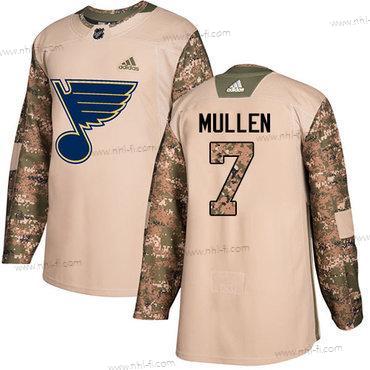 Adidas St. Louis Blues #7 Joe Mullen Maastokuvio Aito 2017 Veterans Day Ommeltu NHL Paita – Miesten