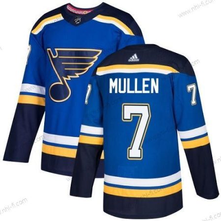 Adidas St. Louis Blues #7 Joe Mullen Sininen Kotiottelu Aito Ommeltu NHL Paita – Miesten