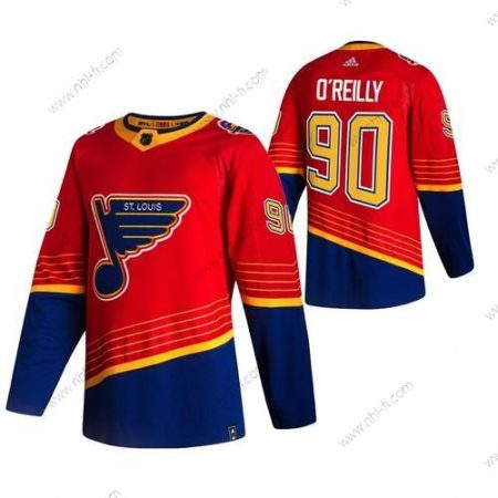 Adidas St. Louis Blues #90 Ryan O’Reilly Punainen 2020-21 Käänteinen Retro Vaihtopaita NHL Paita – Miesten