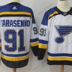 Adidas St. Louis Blues #91 Vladimir Tarasenko Valkoinen Road Aito Ommeltu NHL Paita – Miesten