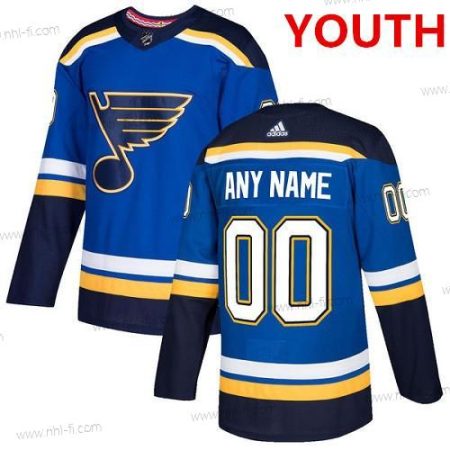 Adidas St. Louis Blues Räätälöidyt Aito Royal Sininen Kotiottelu NHL Paita