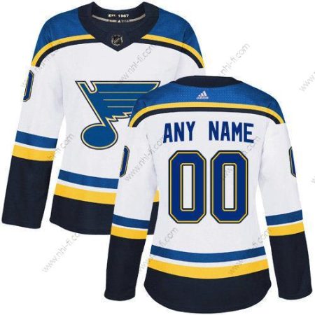 Adidas St. Louis Blues Räätälöidyt NHL Aito Valkoinen Paita – Naisten