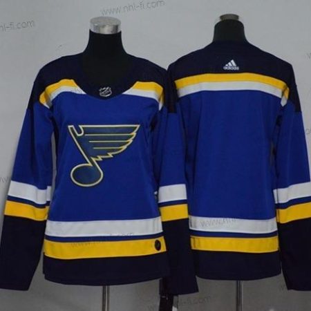 Adidas St. Louis Blues Tyhjä Sininen Kotiottelu Aito Ommeltu NHL Paita – Naisten