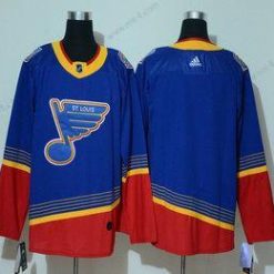 Adidas St. Louis Blues Tyhjä Sininen Ommeltu NHL Retro Paita – Miesten