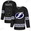 Adidas Tampa Bay Lightning #13 Cedric Paquette Musta Maajoukkue Logos Paita – Miesten