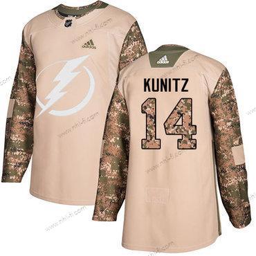 Adidas Tampa Bay Lightning #14 Chris Kunitz Maastokuvio Aito 2017 Veterans Day Ommeltu NHL Paita – Miesten