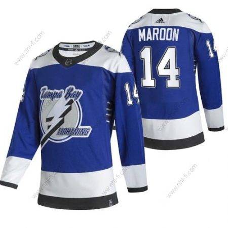 Adidas Tampa Bay Lightning #14 Patrick Maroon Sininen 2020-21 Käänteinen Retro Vaihtopaita NHL Paita – Miesten