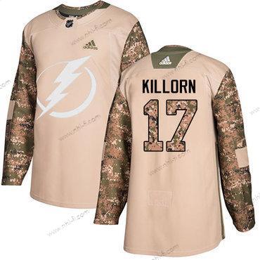 Adidas Tampa Bay Lightning #17 Alex Killorn Maastokuvio Aito 2017 Veterans Day Ommeltu NHL Paita – Miesten