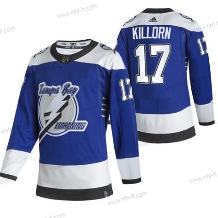 Adidas Tampa Bay Lightning #17 Alex Killorn Sininen 2020-21 Käänteinen Retro Vaihtopaita NHL Paita – Miesten