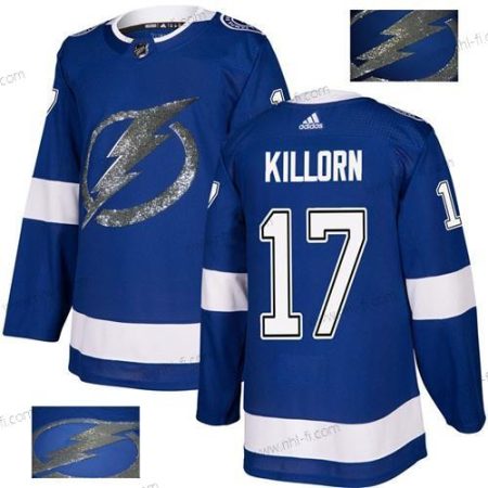 Adidas Tampa Bay Lightning #17 Alex Killorn Sininen Kotiottelu Aito Kulta Ommeltu NHL Paita – Miesten