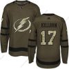 Adidas Tampa Bay Lightning #17 Alex Killorn Vihreä Salute to Service Ommeltu NHL Paita – Miesten