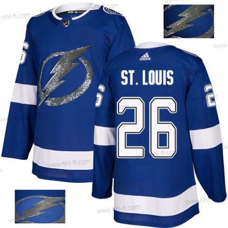 Adidas Tampa Bay Lightning #26 Martin St. Louis Sininen Kotiottelu Aito Kulta Ommeltu NHL Paita – Miesten