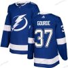 Adidas Tampa Bay Lightning #37 Yanni Gourde Sininen Kotiottelu Aito Ommeltu NHL Paita – Miesten