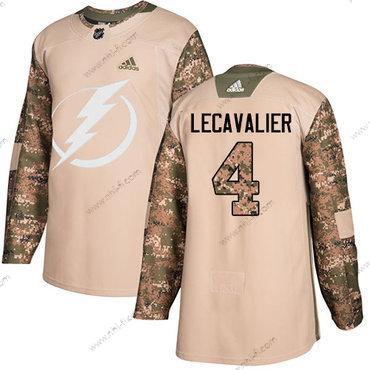 Adidas Tampa Bay Lightning #4 Vincent Lecavalier Maastokuvio Aito 2017 Veterans Day Ommeltu NHL Paita – Miesten