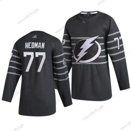 Adidas Tampa Bay Lightning #77 Victor Hedman Harmaa 2020 NHL All-Star Game Paita – Miesten