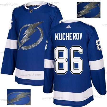 Adidas Tampa Bay Lightning #86 Nikita Kucherov Sininen Kotiottelu Aito Kulta Ommeltu NHL Paita – Miesten