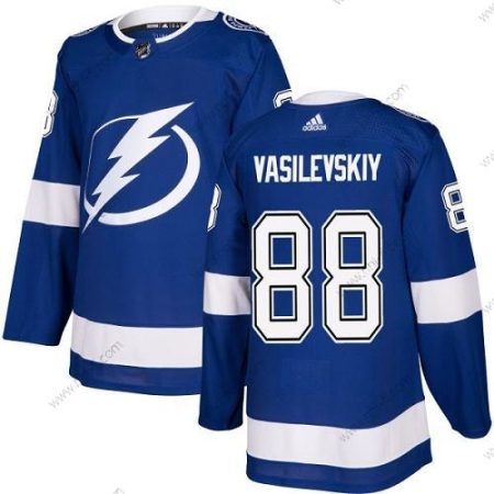 Adidas Tampa Bay Lightning #88 Andrei Vasilevskiy Sininen Kotiottelu Aito Ommeltu NHL Paita – Miesten